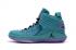 Nike Air Jordan XXXII 32 Retro Pria Sepatu Basket Hijau Ungu