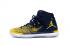 Sepatu Basket Pria Nike Air Jordan XXXI 31 Navy Biru Kuning Putih 845037