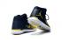 Nike Air Jordan XXXI 31 Azul Marinho Amarelo Branco Masculino Tênis de Basquete 845037