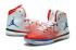 Nike Uomo Air Jordan XXXI Scarpe da basket Rosse Bianche Blu 845037-004