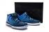 Tênis de basquete masculino Nike Air Jordan XXXI Low azul branco