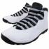 Air Jordan 10 - acél fehér fekete világosszürke 310805-103