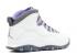 Air Jordan Womens 10 Retro White Medium Violet Light Graphite 311770-151
