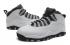 Nike Air Jordan 10 X Retro Steel Blanco Negro Rojo Hombres Zapatos 310806 103