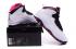 Nike Air Jordan Retro 10 GS GG Pure Platinum Vivid Pink Negro 487211 008