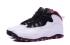 Nike Air Jordan Retro 10 GS GG Pure Platinum Vivid Rose Noir 487211 008