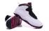 Nike Air Jordan Retro 10 GS GG Pure Platinum Vivid Pink Sort 487211 008