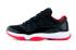 Мужские кроссовки Nike Air Jordan XI 11 Retro Bred Low Red Black 528895-012
