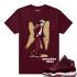 Passend zum kastanienbraunen T-Shirt „Jordan 11 Velvet GS Moonwalk 11s
