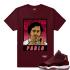 Passend zum kastanienbraunen T-Shirt „Jordan 11 Velvet GS PABLO“