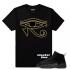 Match Jordan OVO 12 Black Dxpe Camiseta preta Gods Eye