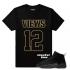 Match Jordan OVO 12 Black Views of my 12s Camiseta preta