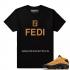 Match Air Jordan 13 Chutney FEDI T-shirt noir