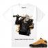 Passend zum Air Jordan 13 Chutney Jason x Chutney 13s weißes T-Shirt