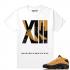 Match Air Jordan 13 Chutney Seltenes Air 13 weißes T-Shirt