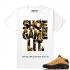 Match Air Jordan 13 Chutney Shoe Game Lit hvid T-shirt