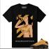 Match Air Jordan 13 Chutney Sneaker Thirst Camiseta preta