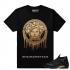 la maglietta Match Air Jordan 14 DMP Medusa Drip Black T-shirt nuove