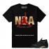 mecz Air Jordan 14 DMP NBA Never Broke Again Czarną koszulkę