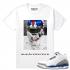 Match Jordan 3 True Blue OG Odell Joker 흰색 티셔츠, 신발, 운동화를