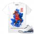 Match Jordan 3 True Blue OG True Blue MJ x Dirty Sprite Wit T-shirt