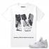 Match Air Jordan 4 Pure Money Rare Air IV T-shirt blanc