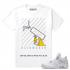 Match Air Jordan 4 Pure Money Savage RainMaker T-shirt blanc