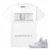 Match Air Jordan 4 Pure Money The Billionaire Club T-shirt blanc