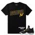 Match Jordan 4 Royalty Rare Air IV černé tričko