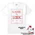 Match Jordan 6 alternativt spil på Lock Doh White T-shirt
