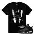 Passend zum schwarzen T-Shirt „Jordan 6 Black Cat Dark Knight 6s“