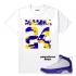 Match Jordan 9 Kobe Mamba 흰색 티셔츠, 신발, 운동화를
