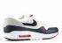 Air Max 1 Patch Branco Obsidian University Red 704901-146