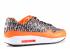 Nike Air Max 1 Premium Just Do It Orange Vit Total Svart 875844-008