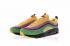 Sean Wotherspoon x Nike Air Max 1 97 VF SW Hybrid Rainbow สีดำ เขียว สีเหลือง สีชมพู AJ4219-407