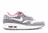 женские кроссовки Air Max 1 Leopard Pack Charcoal Gym Sail Red 319986-099