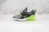 2020 Nike Air Max 270 Extreme löparskor Grå Svart Fluorescerande Grön CI1107-070