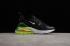 Erkek ve Bayan Nike Max 270 Siyah Volt Beyaz AH6789 115,ayakkabı,spor ayakkabı