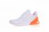Nike Air Max 270 All White Orange Total Athletic Scarpe AH8050-118