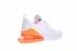 Sepatu Atletik Total Nike Air Max 270 All White Orange AH8050-118