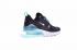 tênis Nike Air Max 270 preto branco claro azul AH8050-013