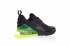 Nike Air Max 270 Flyknit fekete zöld tornacipő AH8050-030