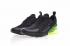 Nike Air Max 270 Flyknit sorte grønne sneakers AH8050-030