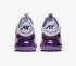 Nike Air Max 270 GS Pure Platinum Violet Frost Midnight Navy Metallic Zilver 943345-023