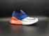Nike Air Max 270 Mesh Breathe Running Shoes Blue Orange White