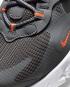 Nike Air Max 270 React GS Hierro Gris Total Naranja Blanco Negro CZ4197-001