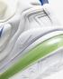 Nike Air Max 270 React GS Branco Laser Laranja Aurora Verde Safira CZ4215-100