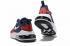 Nike Air Max 270 React Marine Bleu Rouge Chaussures de course pour hommes AQ9087-005