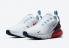 Nike Air Max 270 EE. UU. Blanco Negro Rojo Zapatos para correr DJ5172-100