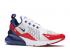 Nike Air Max 270 Usa Wit Universiteitsrood Obsidian CW5581-100